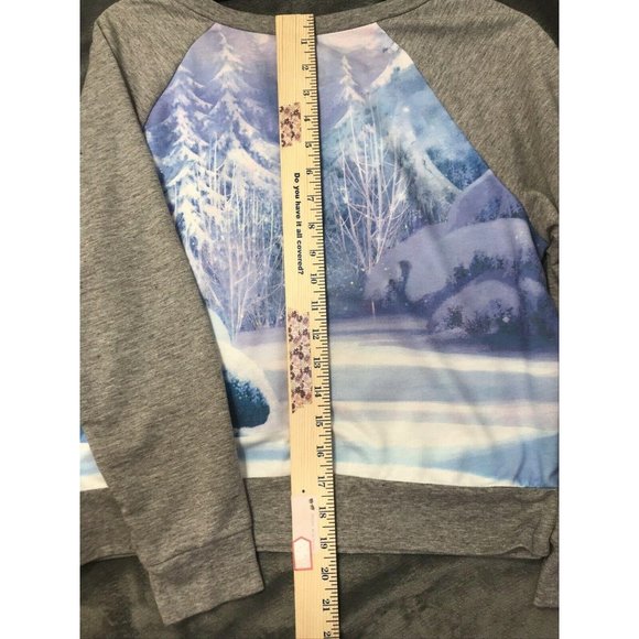 Disney Frozen Olaf Snowman L Girls Sweatshirt grey - Picture 7 of 7